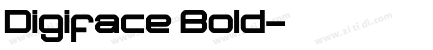 Digiface Bold字体转换